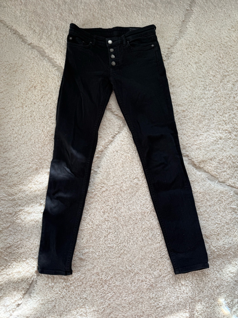 AllSaints Black Skinny Women's Jeans